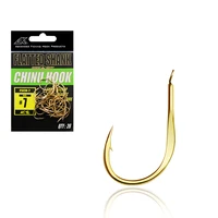 jk fsch gold flatted shank chinu fish hook strong extremely sharp conical point slow jigging assist hook