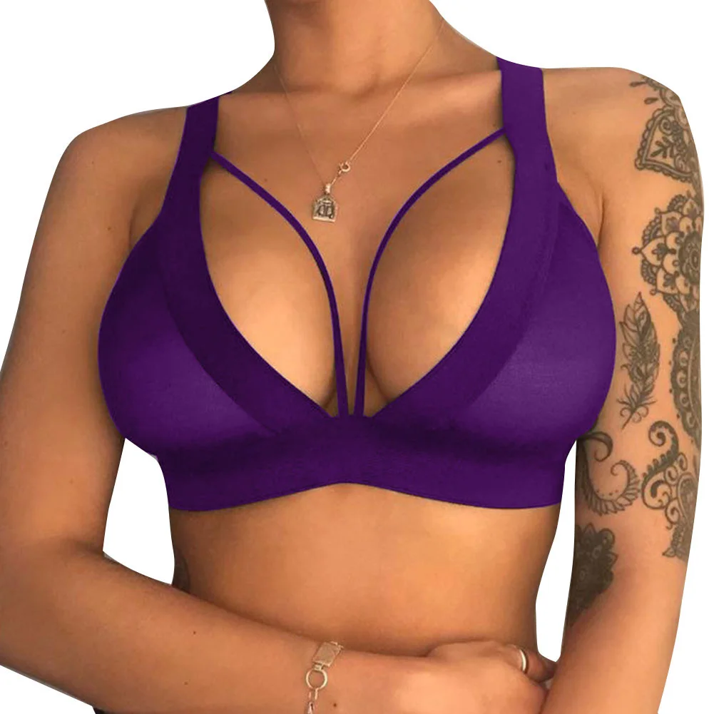 Женское пикантное нижнее белье 2020 ажурный бюстгальтер пуш ап с треугольными