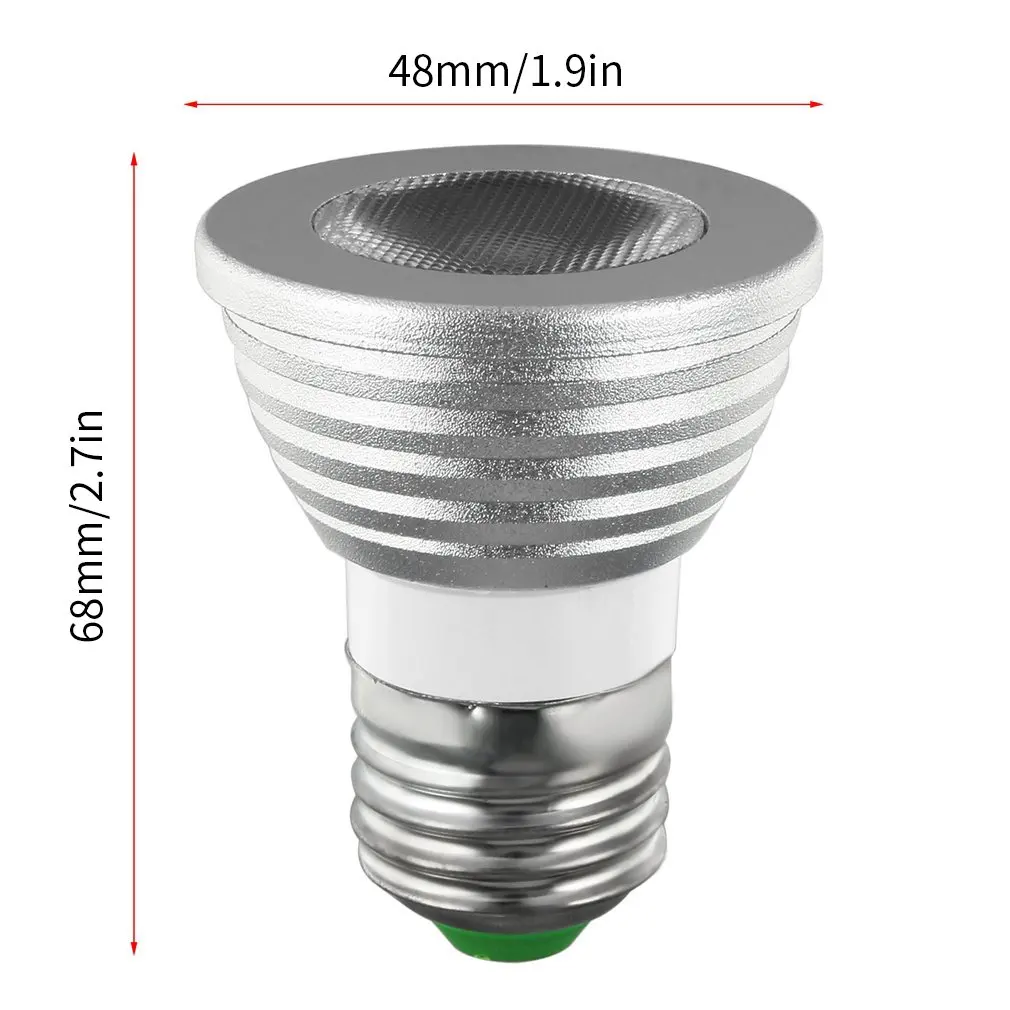 

ICOCO 5W E27 Multi Color Change RGB LED Light Bulb Lamp & Remote Control Ultra Bright Environment-friendly No UV IR Radiation
