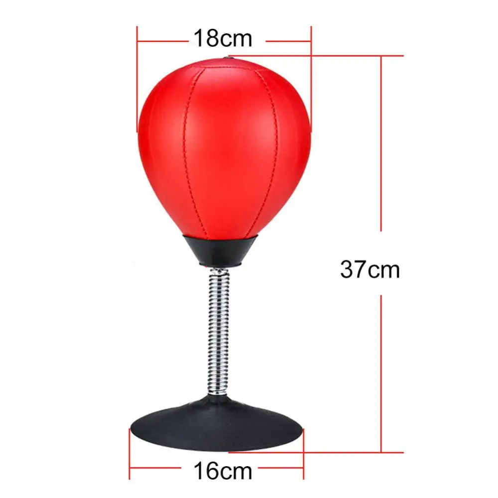 

Faux Leather Sucker Desktop Inflation Decompression Boxing Speed Punching Ball Unzip work out Portable gift boxing Creativity