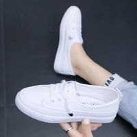 2021 low platform sneakers women shoes female pu leather walking sneakers loafers white flat slip on vulcanize casual shoes