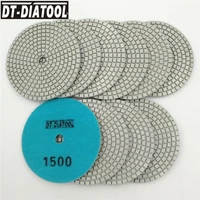 dt diatool 10pcs dia 100mm4 grit 1500 diamond wet or dry polishing pads resin bond sanding discs for granite marble stone