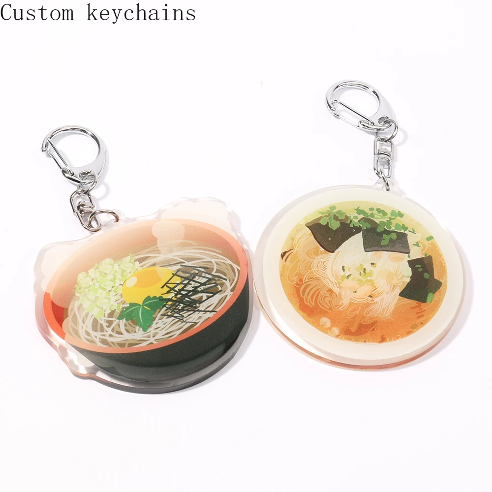 

Custom Transparent Key Chain Cartoon Anime Cosplay Acrylic Clear Keychain Accessories with Your Design Double Sided