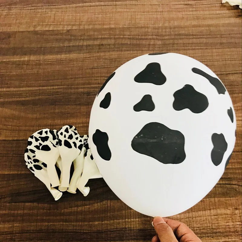 10 шт./лот 12 дюймов милые коровьи щенки следы латексные воздушные шары украшение