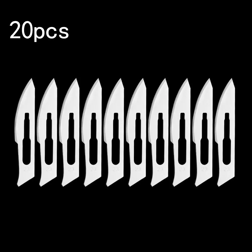 

20pcs Different Models Stainless Steel Engraving & Wood Carving Tools Blades Scalpel Cutting Tools SK -5 Material