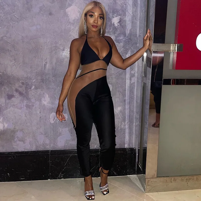 

Женские комбинезоны с вырезами, комбинезон, хипстерский корсет, сексуальные комбинезоны с V-образным вырезом и открытой спиной, эстетичная ...