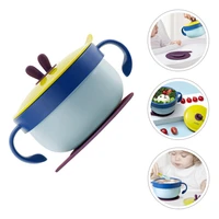1 pc durable detachable lightweight portable suction cup bowl thermal insulation bowl stainless steel bowl for toddlers baby