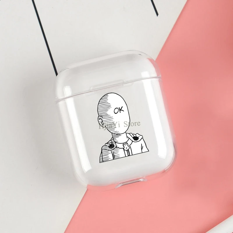 

Ok Meme ANIME One Punch Man Saitama Soft TPU Case For Apple Airpods 1/2 Protective Cases Bluetooth Wireless Earphone Cover