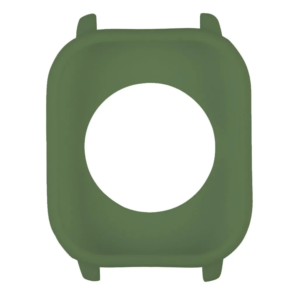 Чехол для Xiaomi Huami Amazfit GTS Smart Watch TPU силиконовый защитный чехол сменная пленка Защитная крышка 19Sep - Цвет: Army Green
