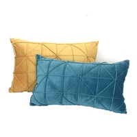 3050 cm nordic pillow cover rectangular cushion pure color simple living room sofa cushion waist pillow case