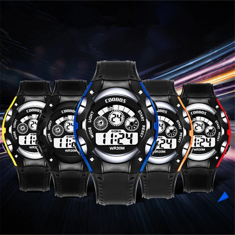 Будильник спортивные военные детские часы цифровые наручные