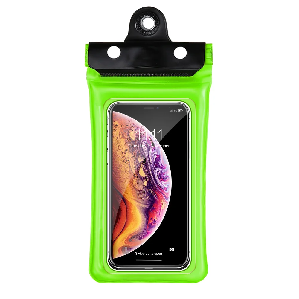 Чехол KISS, водонепроницаемый чехол для телефона samsung S8 S9 S10 Plus, прозрачный герметичный подводный чехол для сотового смартфона - Цвет: green