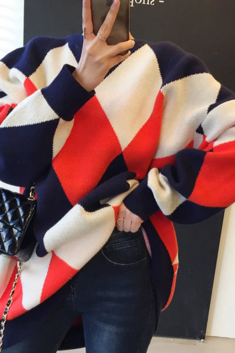 

Loose Korea Sweater Fashion Temperament Ladies Pullovers Sweater for Women Vest Female Coat Jersey Mujer Women's Clothing EK50MY