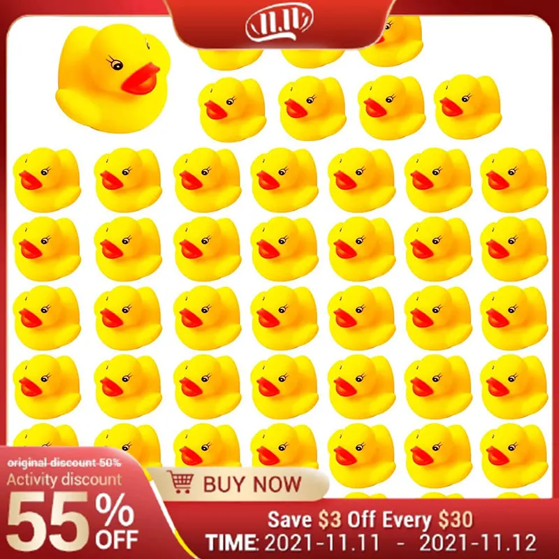 

50/100 шт., детский игрушечный поплавок «утка»