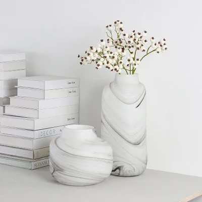 

Nordic Line Glass Vase Glass Crafts Dried Flower Creative Ornaments Living Room Table Decorations