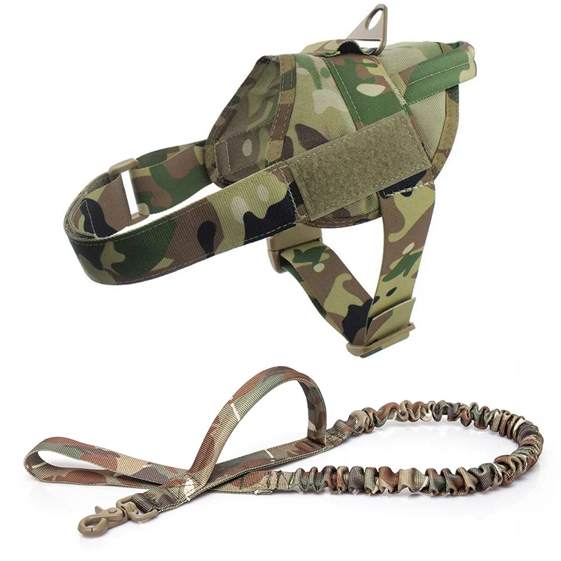 MCP Harness Leash Поводок для собак K9, регулируемый нейлоновый ошейник для собак, жилет банджи, поводок для собак, поводок для маленьких собак, немецкая овчарка - Цвет: MCP Harness Leash