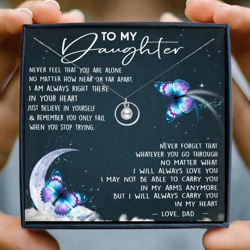 Рождественские подарки ожерелье с жемчужным круглым кулоном Женское