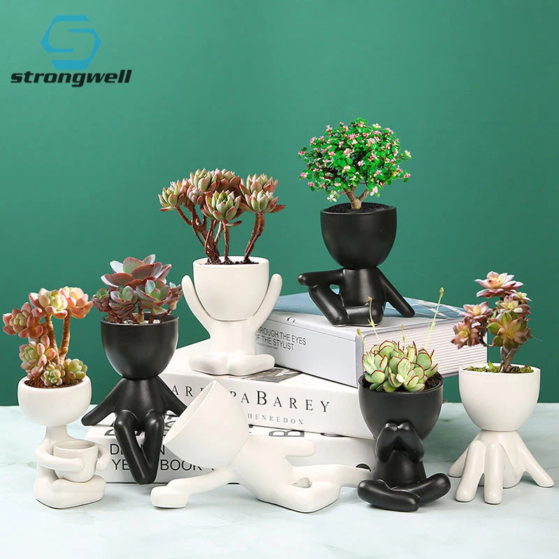 Strongwell европейский оптовый керамический цветок горшок Multidesign Мини Рисунок