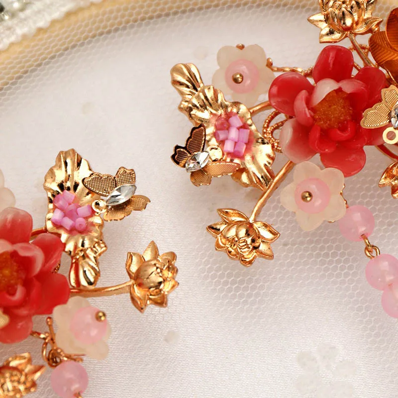 Женские заколки для волос FORSEVEN 1 пара в китайском стиле с искусственным жемчугом