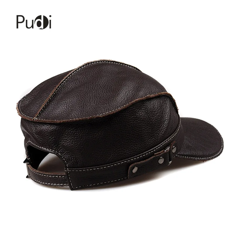 Pudi HL006 Мужская бейсболка из натуральной кожи, брендовая новинка, Мужская бейсболка из натуральной кожи, для взрослых, регулируемая бейсболка, охотничьи армейские шапки/Кепки