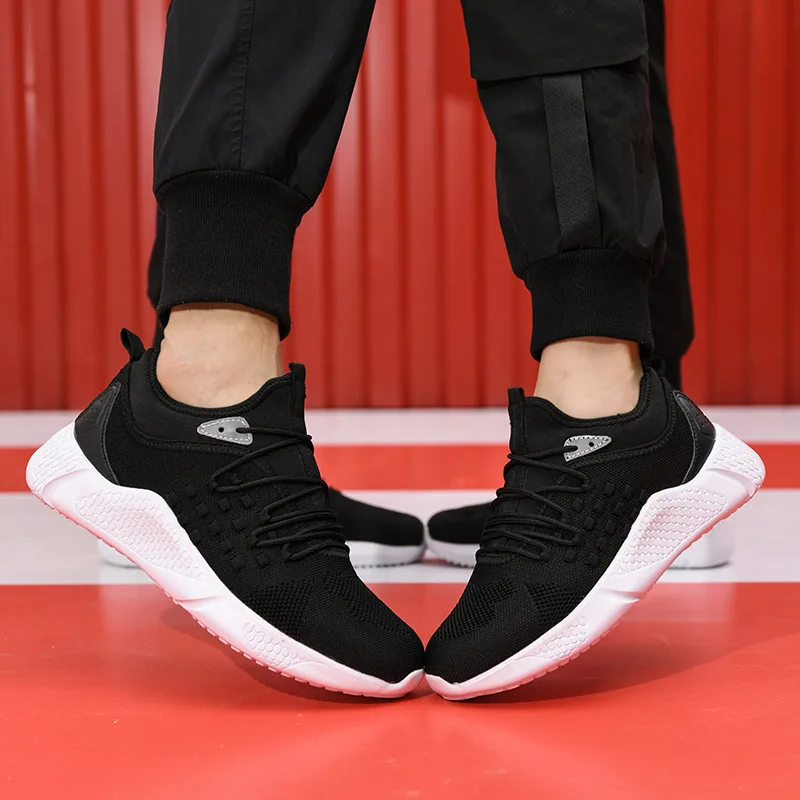 

Couple Mesh Trainers Casual Sport Shoes for Men Light Comfort Breathable Sneakers Fashion Army-Green White Black Men Sneakers