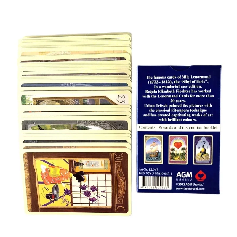 New Mystical Lenormand Oracle Cards Full English 36 Deck Tarots Mysterious Divination Family Party Funny Board Game | Спорт и