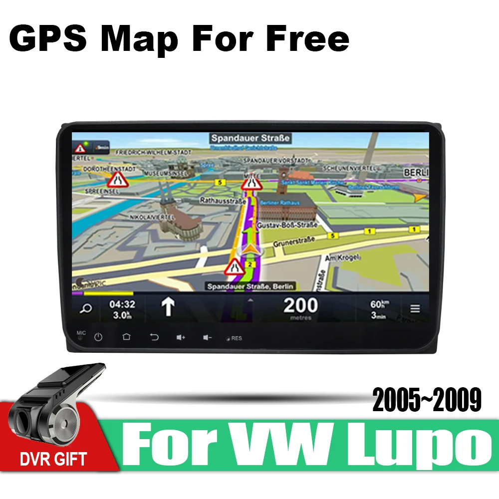 TBBCTEE Автомобильный gps мультимедийный плеер для Volkswagen VW Lupo 2005 ~ 2009 Android навигация raido