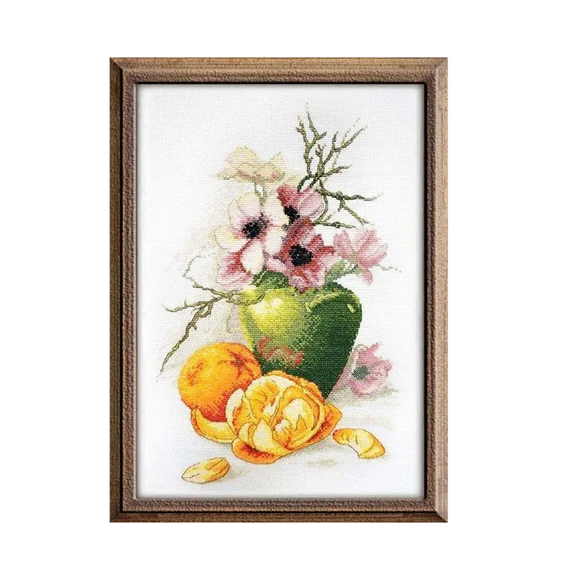 Нитки напечатаны на ткани 14CT подсчитанные китайские наборы для вышивки крестом