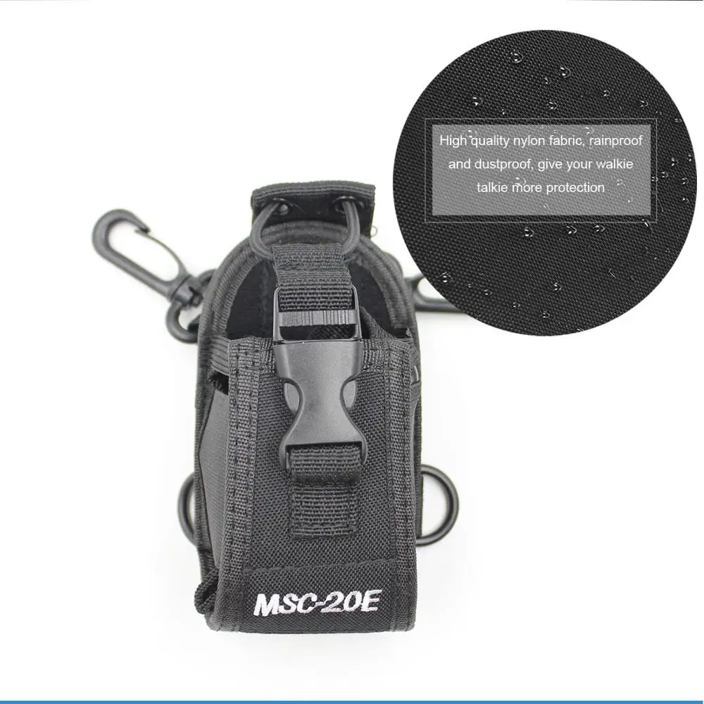 2PCS MSC-20E Portable Walkie Talkie Nylon Case Cover Handsfree Holder for Baofeng UV-5R UV-82 TYT Woxun Radio | Мобильные телефоны