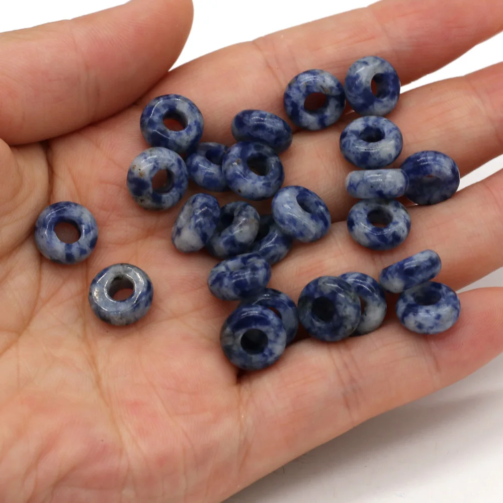 

Wholesale Natural Stone Beads 5x10mm Abacus Shape Pink Quartzs Opal Big Hole Bead for Jewelry Making Necklace Accessories