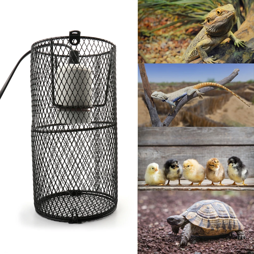 Рептилия анти ожога керамическая тепловая лампа держатель для ящерицы паук ящик