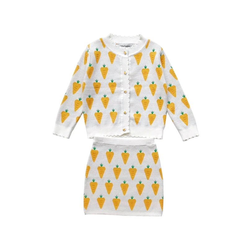 Платье-Свитер для мамы и дочки трикотажная куртка платье одежда с морковкой