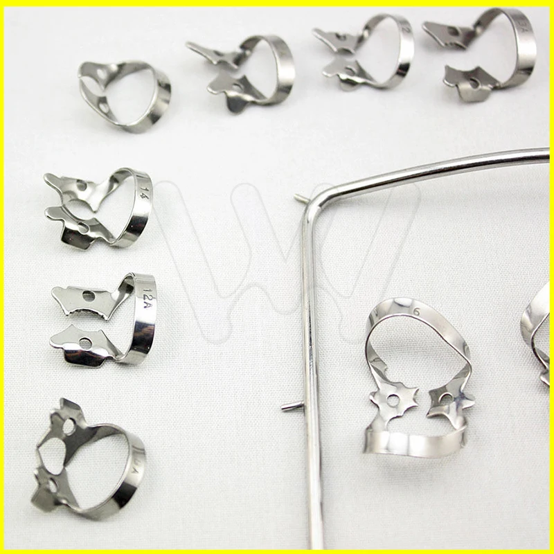 1set 12pcs Stainless Steel Dental Rubber Dam Kit Surgical Instruments | Красота и здоровье