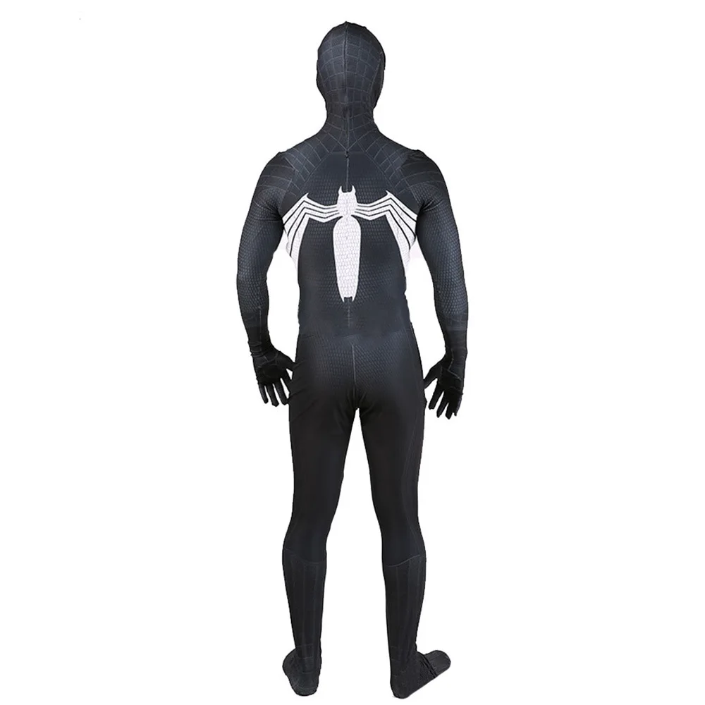 Костюм супергероя Symbiote косплей костюм на Хэллоуин полноразмерный комбинезон