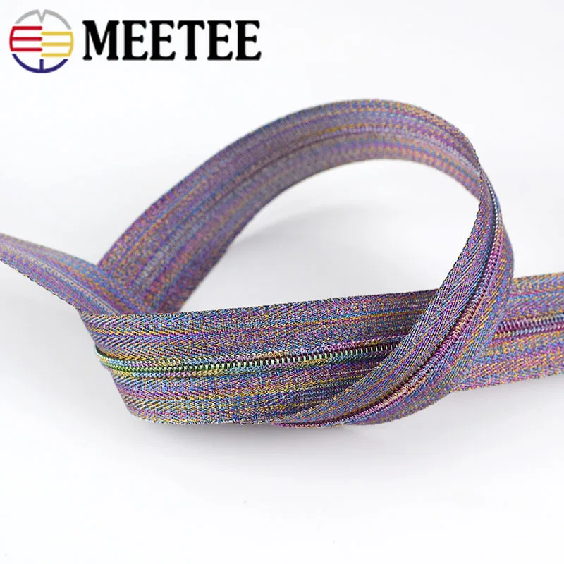 Meetee цветные нейлоновые застежки-молнии для шитья 5/10 метров спортивная сумка на