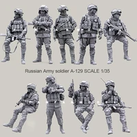 135 9pcsset scale resin figure kit russian modern special forces soldiers send guns gifts