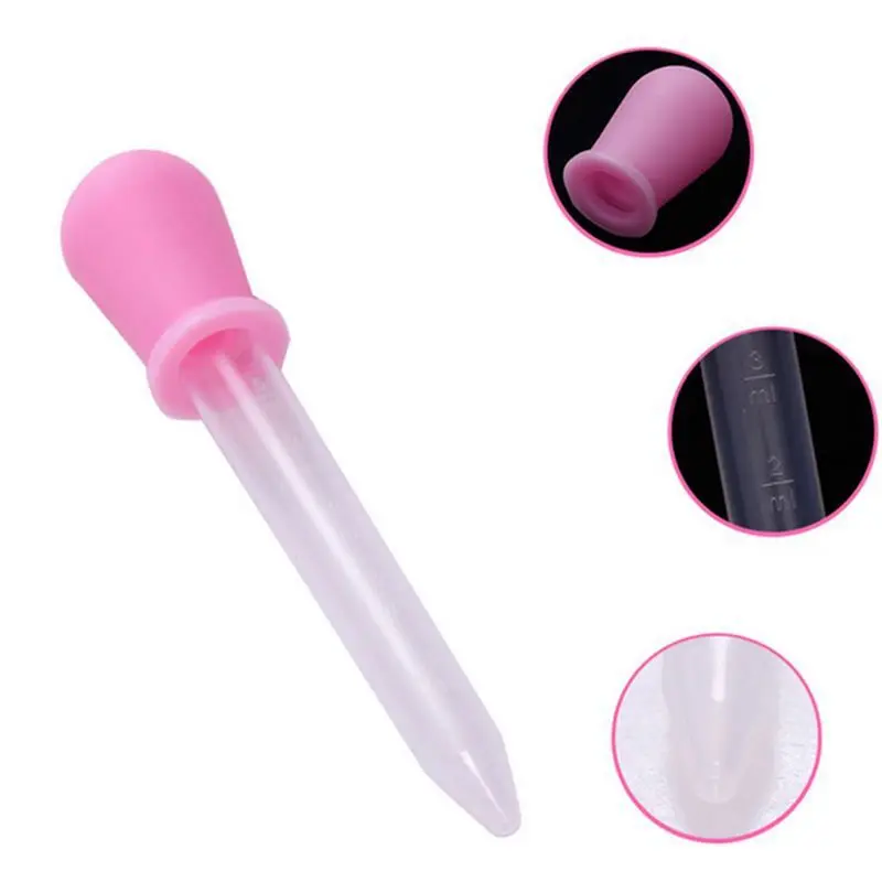 

1pc 5ML Baby Feeding Utensils Clear Plastic Pipette Feed Liquid Food Medicine Dropper Burette