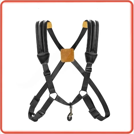 

Black Adjustable Universal Double shoulder suede saxophone strap Belt