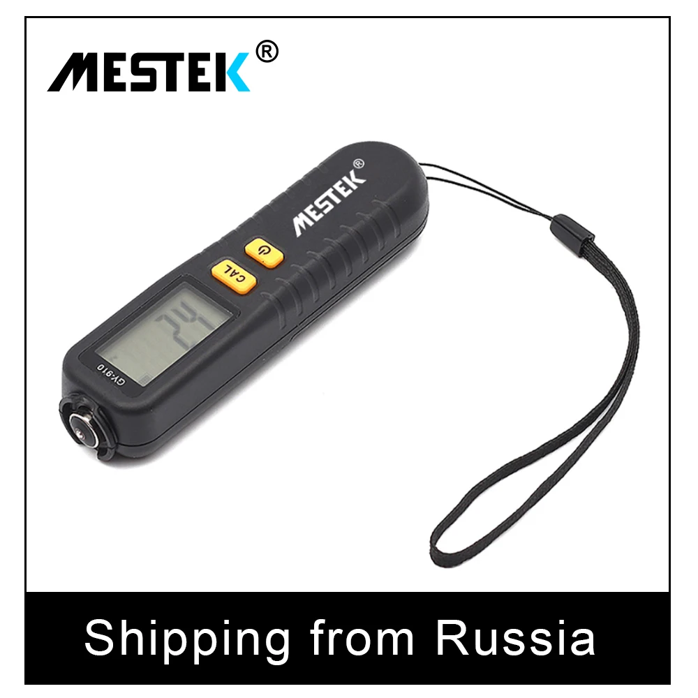 GY910 цифровой датчик толщины покрытия 1 микрон/0~ 1300 тестер толщины пленки краски автомобиля FE/NFE измерительные приборы толщины