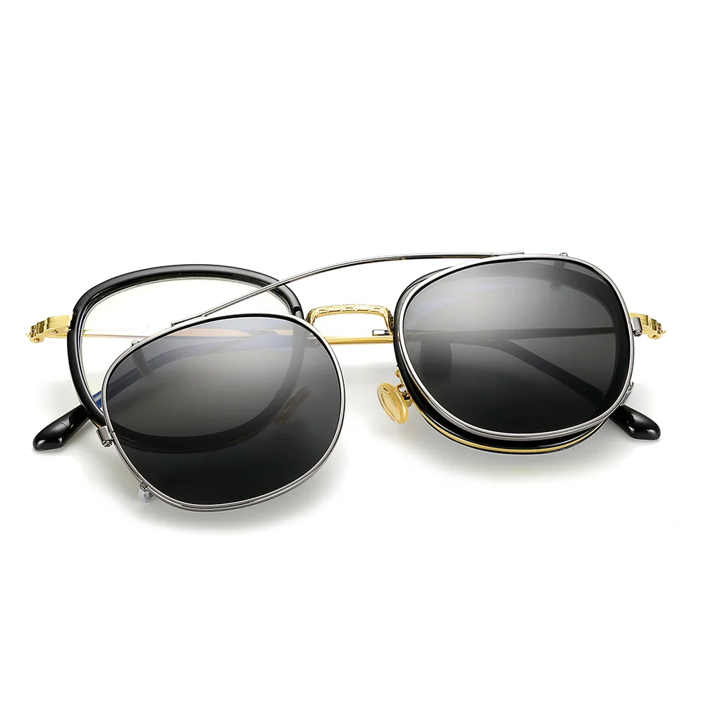 Новый Ретро близорукость стеклянная рамка металлический панк для мужчин и