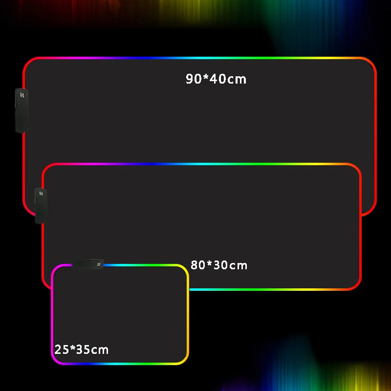 RGB коврик для мыши светодиодный светильник крышка клавиатуры Настольный