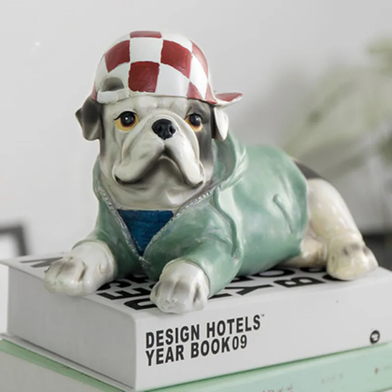 

Creative Simulation Dog Ornaments Creative Nordic Resin Crafts Home Decoration Living Room TV Cabinet Wine Cabinet Decor M2393