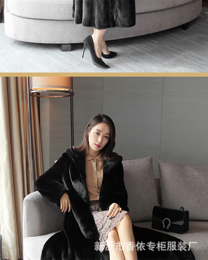 Women real mink coats female mink fur coat genuine long fur coat ladies winter clothes oversize 6xl 5xl 7xl natura fur coats