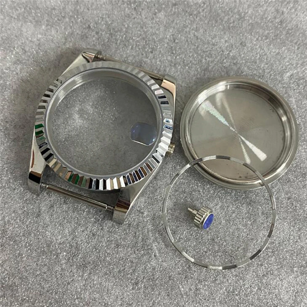 

36mm Watch Cases Stainless Steel Watch Case for NH35 NH36 Movement See-through Caseback Sapphire Glass Waterproof 3ATM
