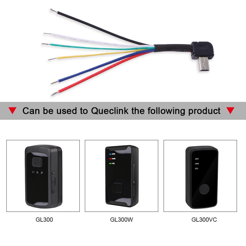 Кабель Mini USB можно использовать для подключения интерфейсов к разъему от Queclink GL200