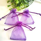 50 шт.лот 7*9 9 9*12 см Сумка из органзы для ювелирных изделий, тюль на шнурке, сумка для упаковки ювелирных изделий и украшений, упаковка для свадебных подарков