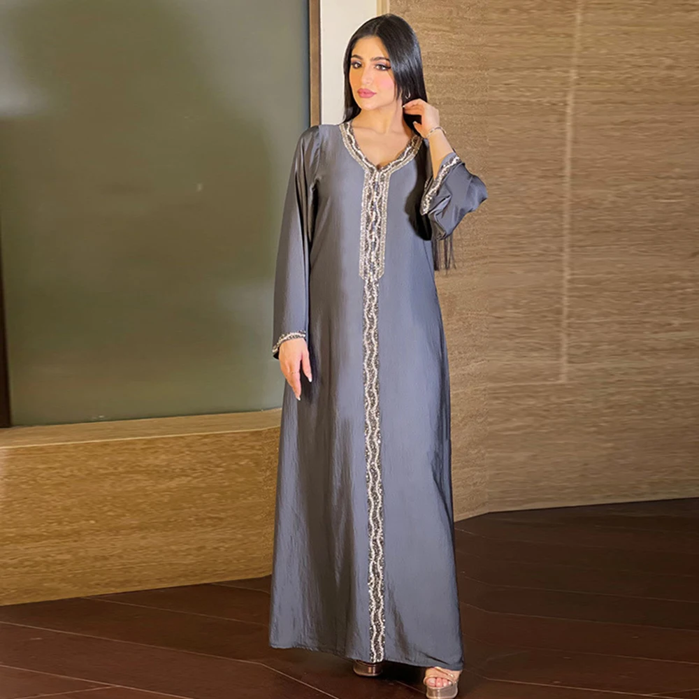Kaftan Moroccan Caftan Dresses For Women Abaya Dubai Turkey Islam Muslim Dress Djellaba Robe Longue Vetement Musulmane Femme