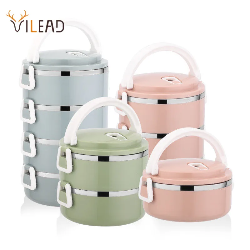 VILEAD японская 304 нержавеющая сталь жаростойкая обеденная коробка Скандинавская