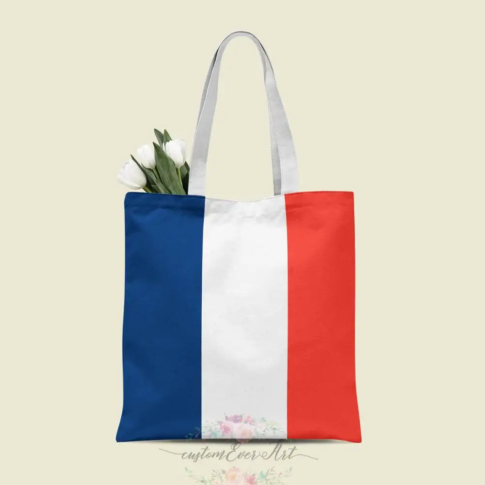 

France tote bag custom canvas tote bags for women for teacher Birthday Bags Gift Bag personalized gifts