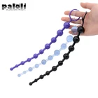 Маленькие фиксаторы для БДСМ с 10 бусинами бондаж Анальная пробка гей-Фетиш с анальными игрушками для взрослых женщин мужчин